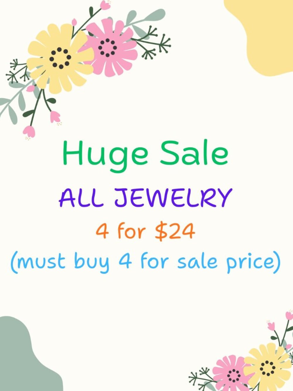 ALL Jewelry on Sale ~ 4 for $24 ~ Don't miss out on this AMAZING Deal!